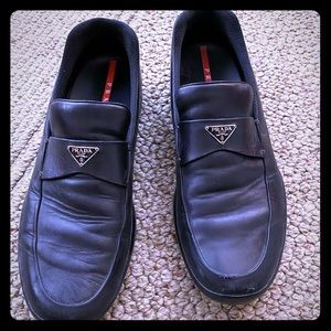 Black Leather PRADA loafers US 11.5 (Prada 10.5)
